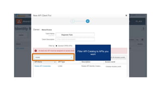 © AKAMAI - EDGE 2017
Grow revenue opportunities with fast, personalized
web experiences and manage complexity from peak
demand, mobile devices and data collection.
Filter API Catalog to APIs you
want
 