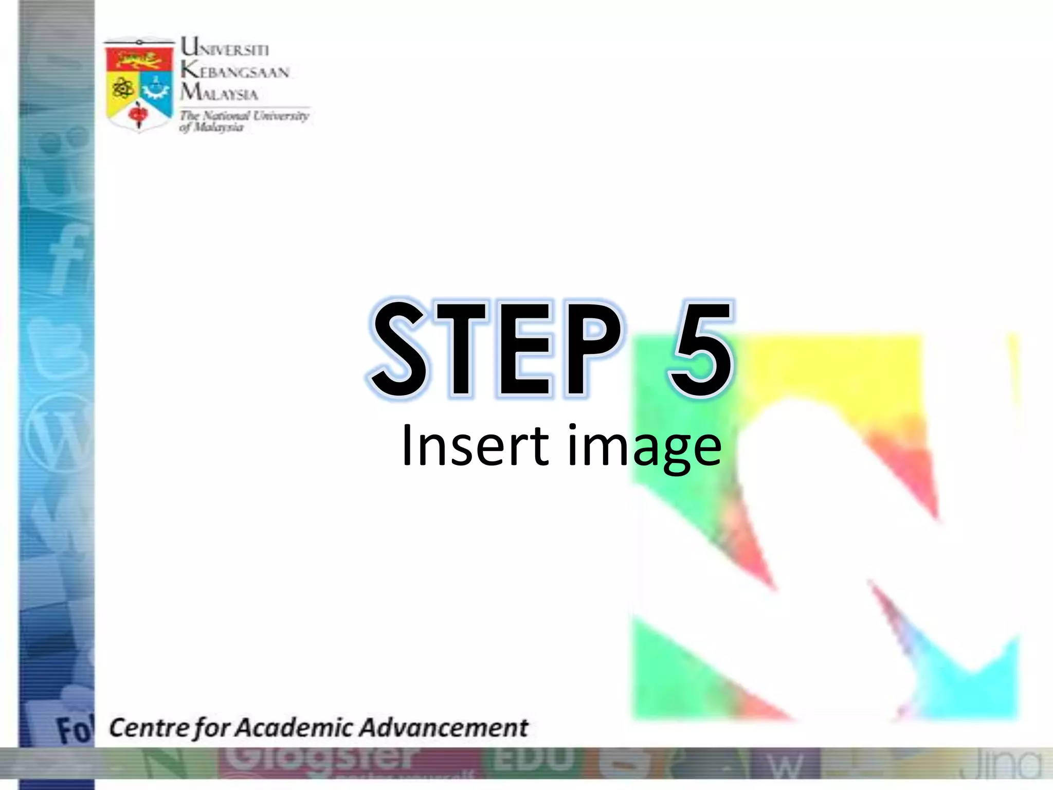 STEP 5Insert image