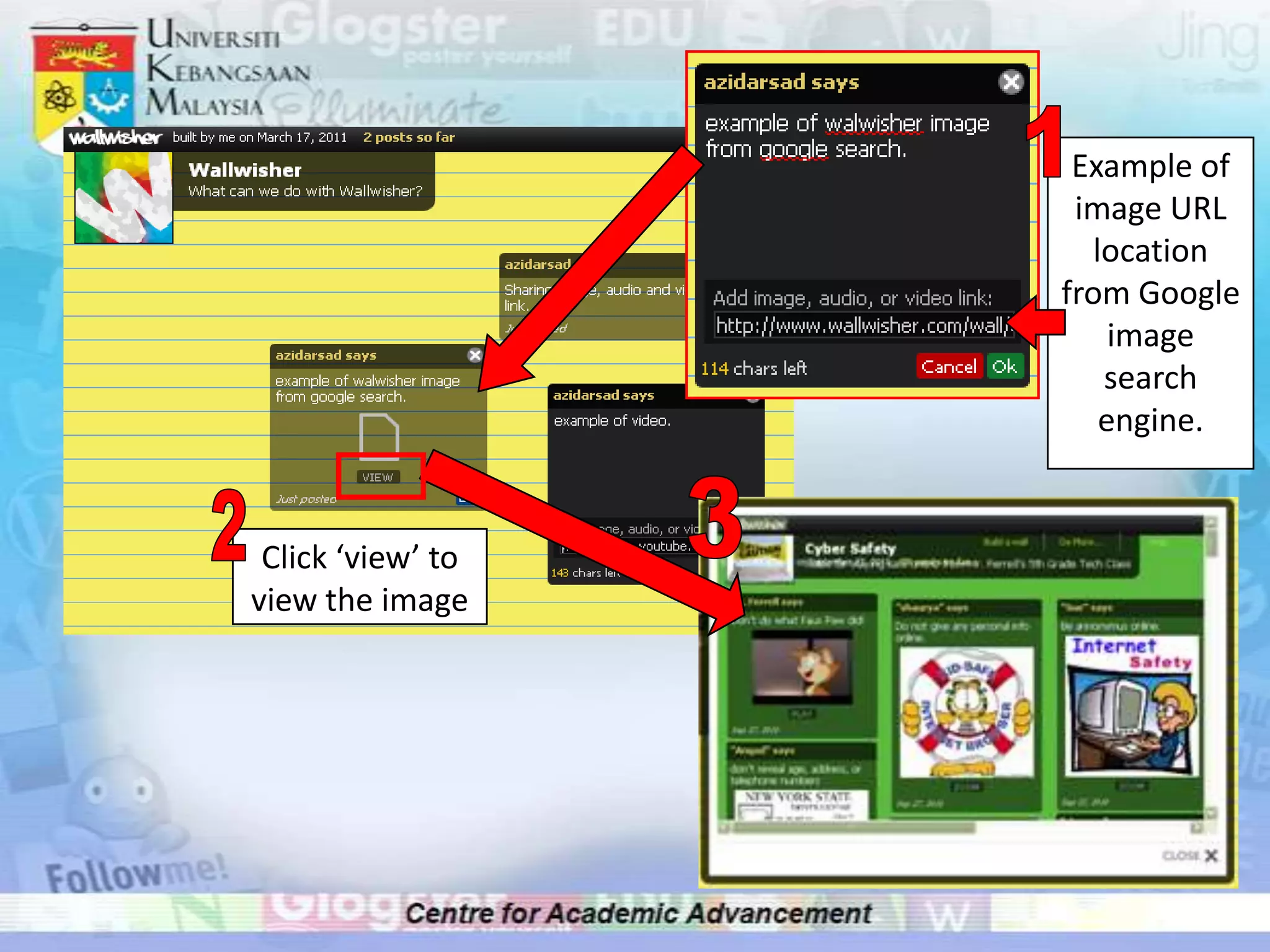 1Example of image URL location from Google image search engine.32Click ‘view’ to view the image