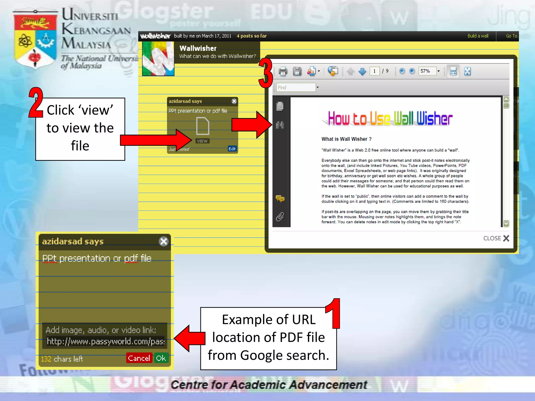 32Click ‘view’ to view the file1Example of URL location of PDF file from Google search.