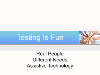  A11y is expensive to retrofit, like schemas & securityAccessibility is Cheap & Simple…