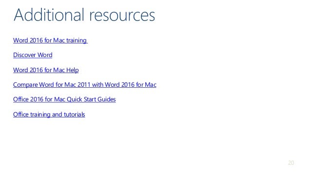 Reveal toolbars in word 2016 for mac