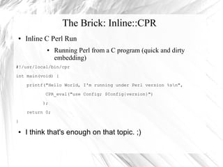 Getting started with Perl XS and Inline::C