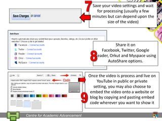 Getting started with youtube | PPTX