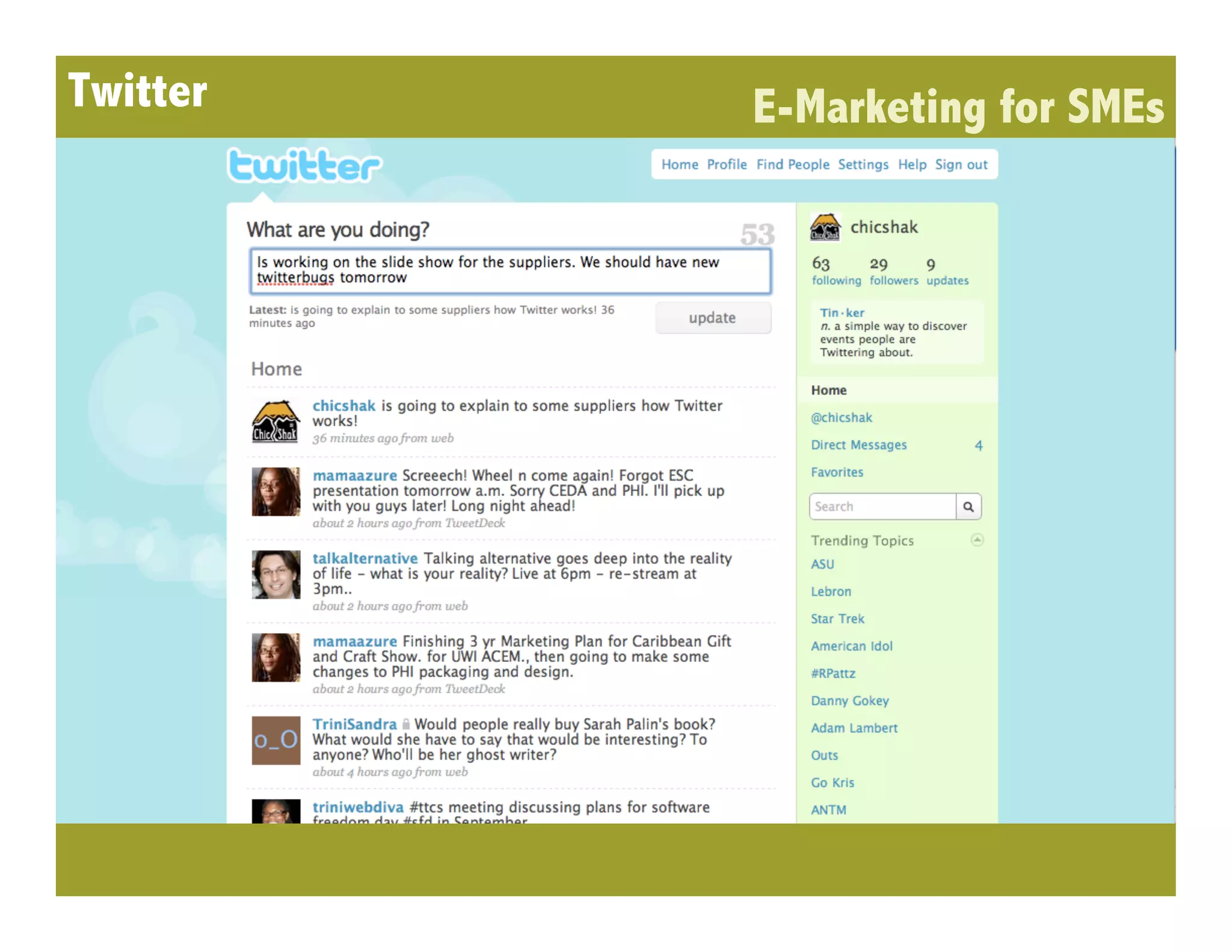 Twitter   E-Marketing for SMEs
 