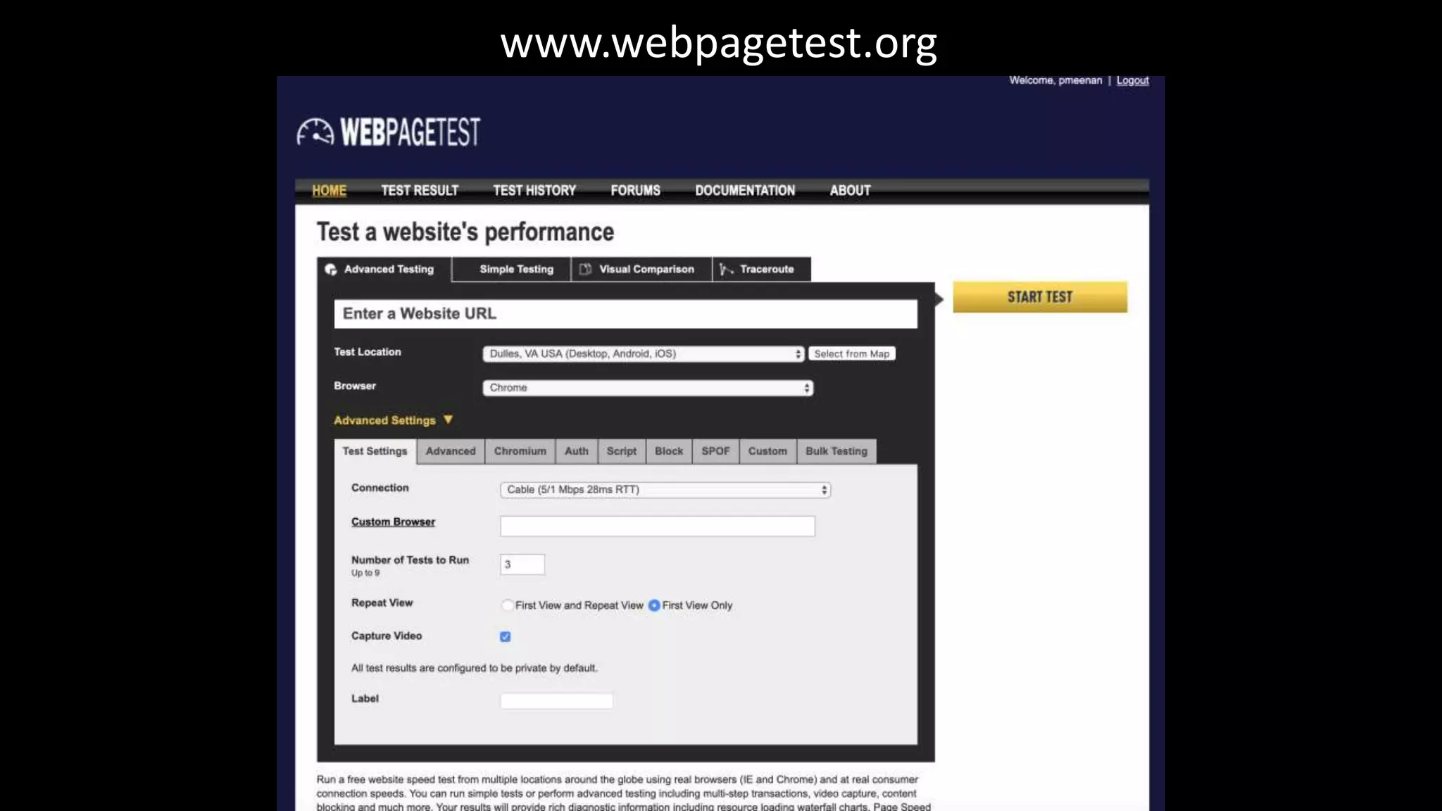 www.webpagetest.org