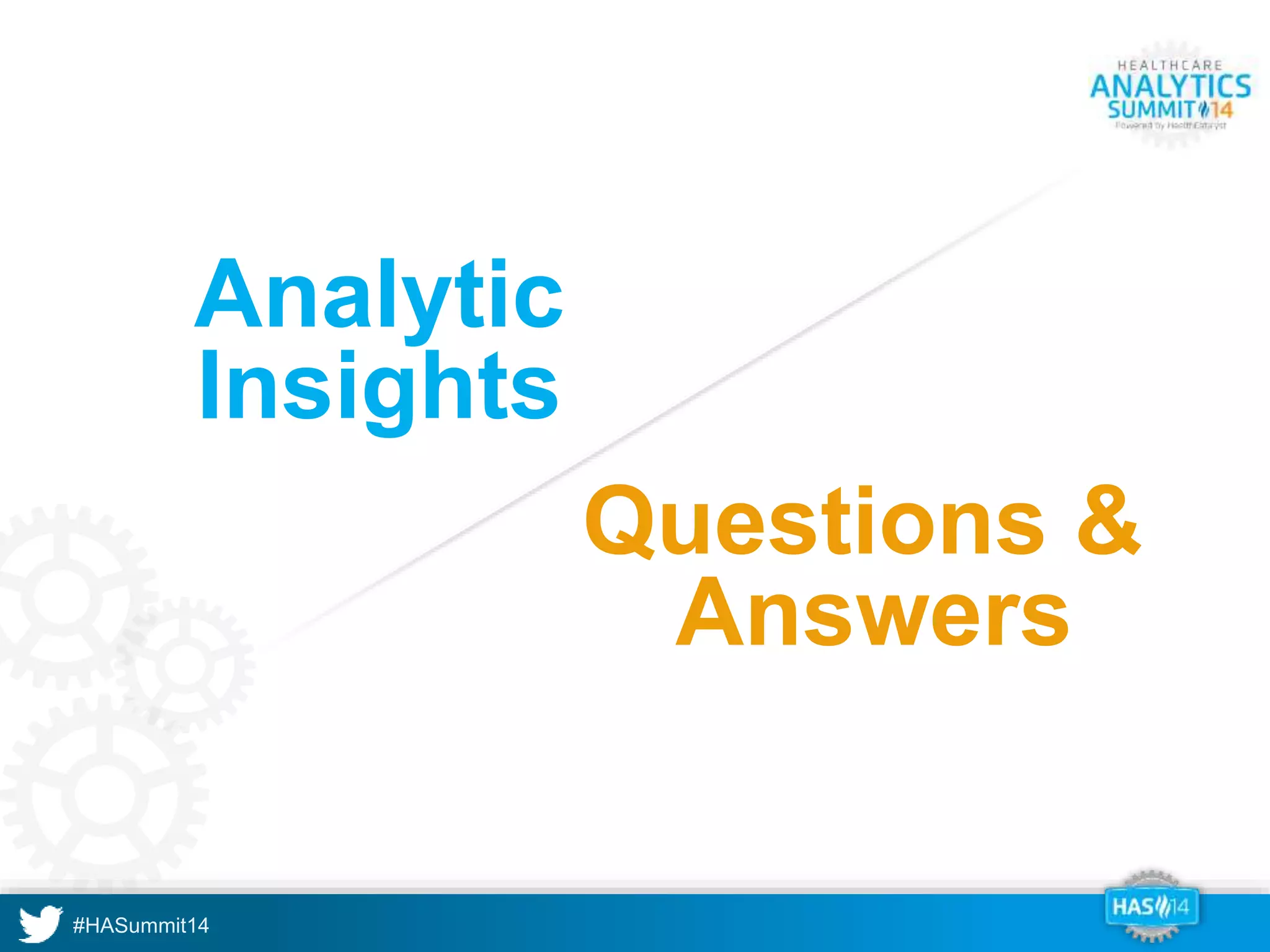 Analytic 
Insights 
Questions & 
A 
Answers 
 