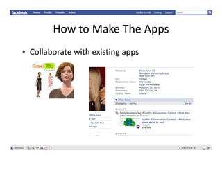 HowtoMakeTheApps
        How to Make The Apps
• Collaborate with existing apps
  Collaboratewithexistingapps
 