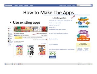 HowtoMakeTheApps
        How to Make The Apps
• Use existing apps
  Useexistingapps
 
