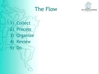 The Flow  Collect Process Organize Review Do 