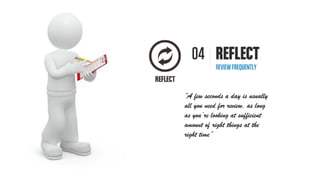 “A few seconds a day is usually
all you need for review, as long
as you’re looking at sufficient
amount of right things at the
right time”
 