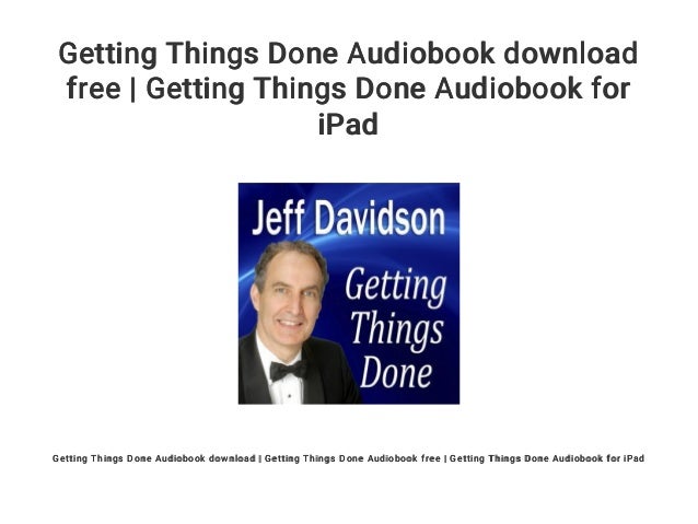 getting things done audiobook free download