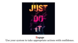 Engage
Use your system to take appropriate actions with confidence.
 