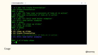 Getting to Done on the Command Line | ODP