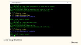 Getting to Done on the Command Line | ODP