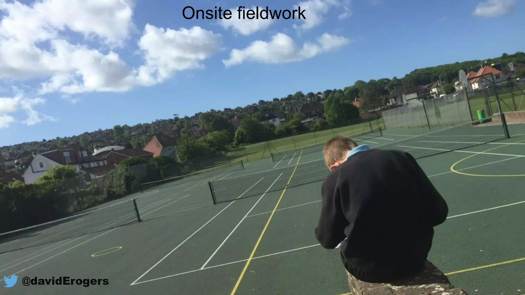 @davidErogers
Onsite fieldwork
 