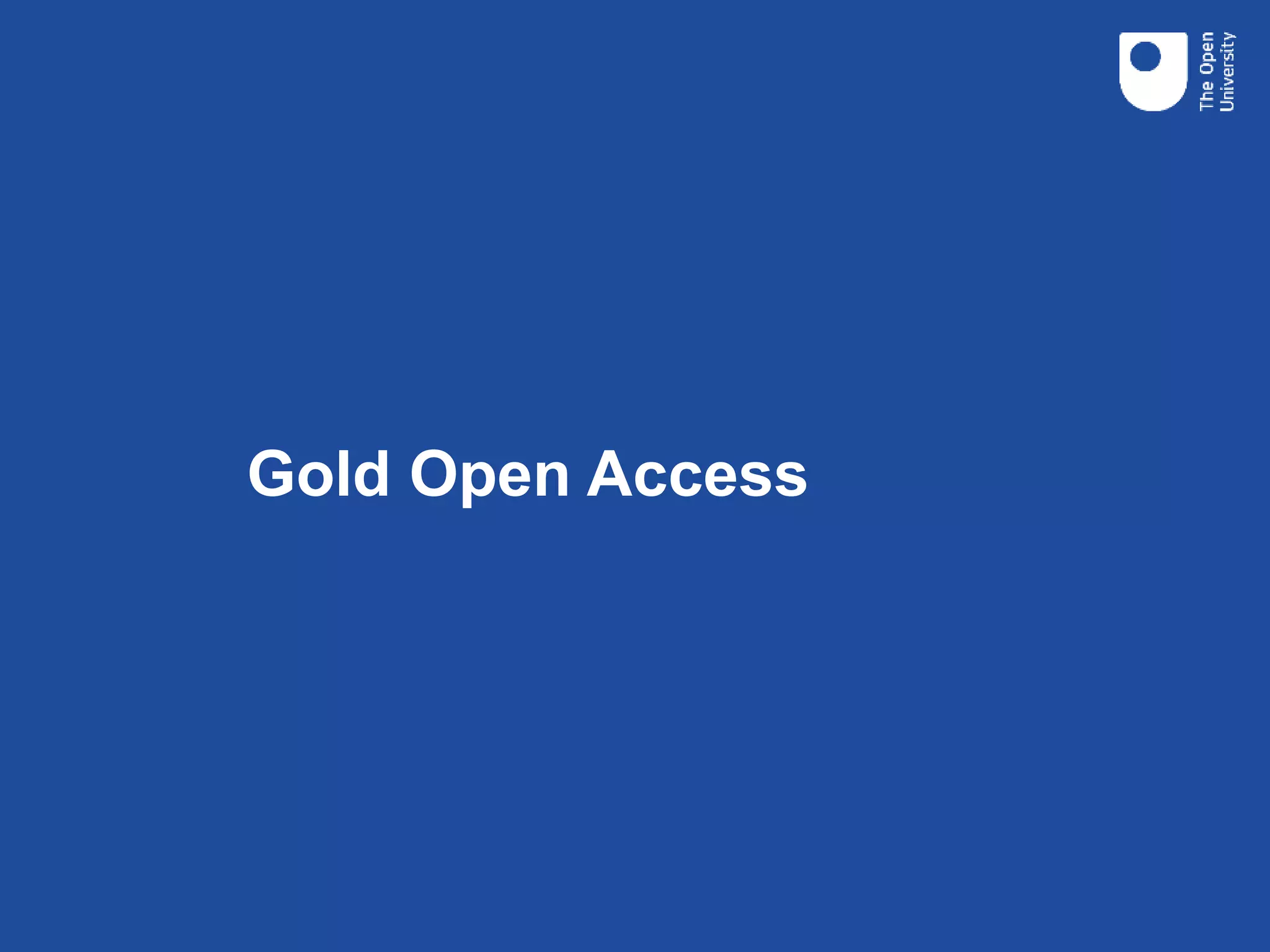 Gold Open Access
 