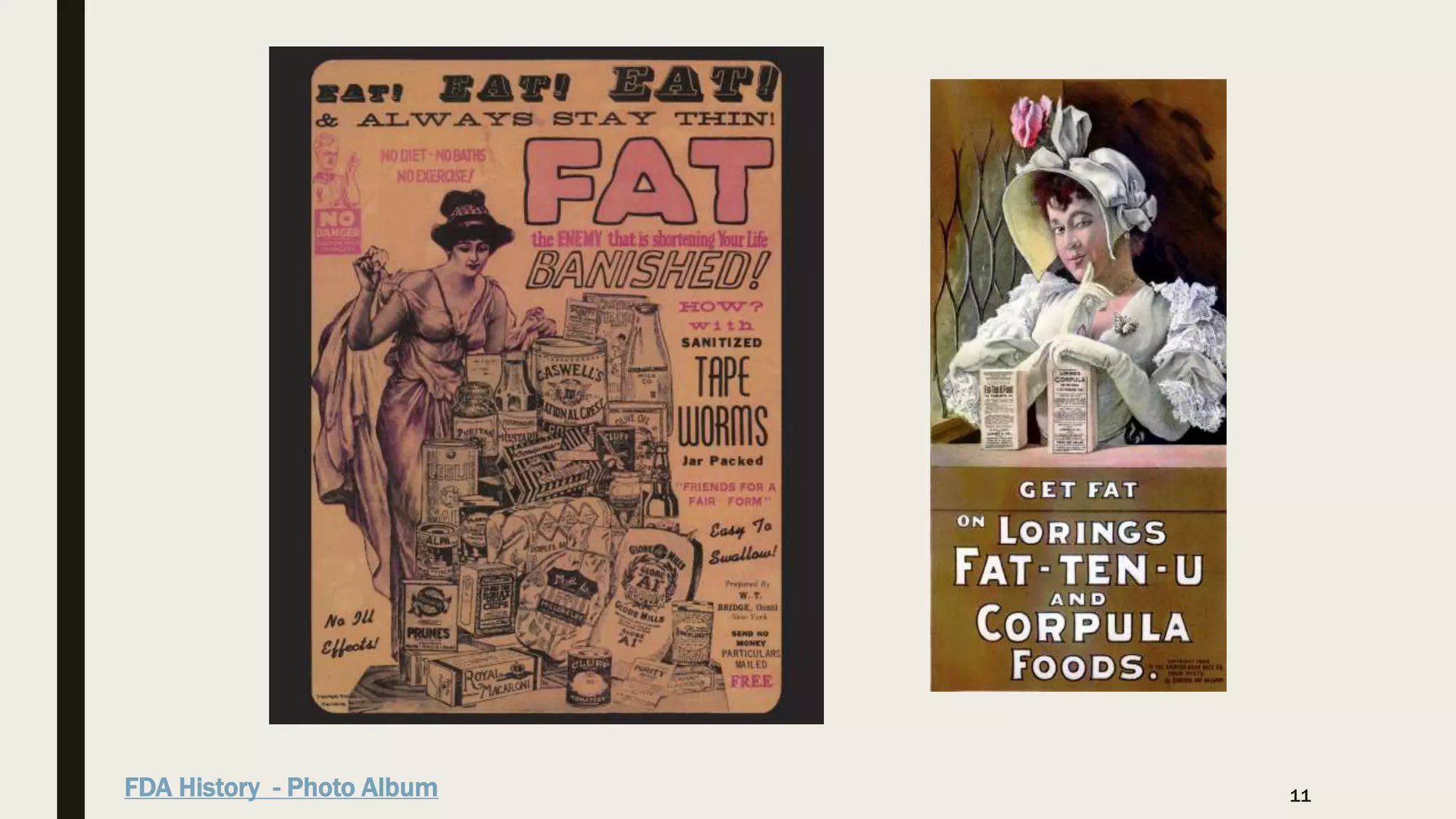 11
FDA History - Photo Album
 