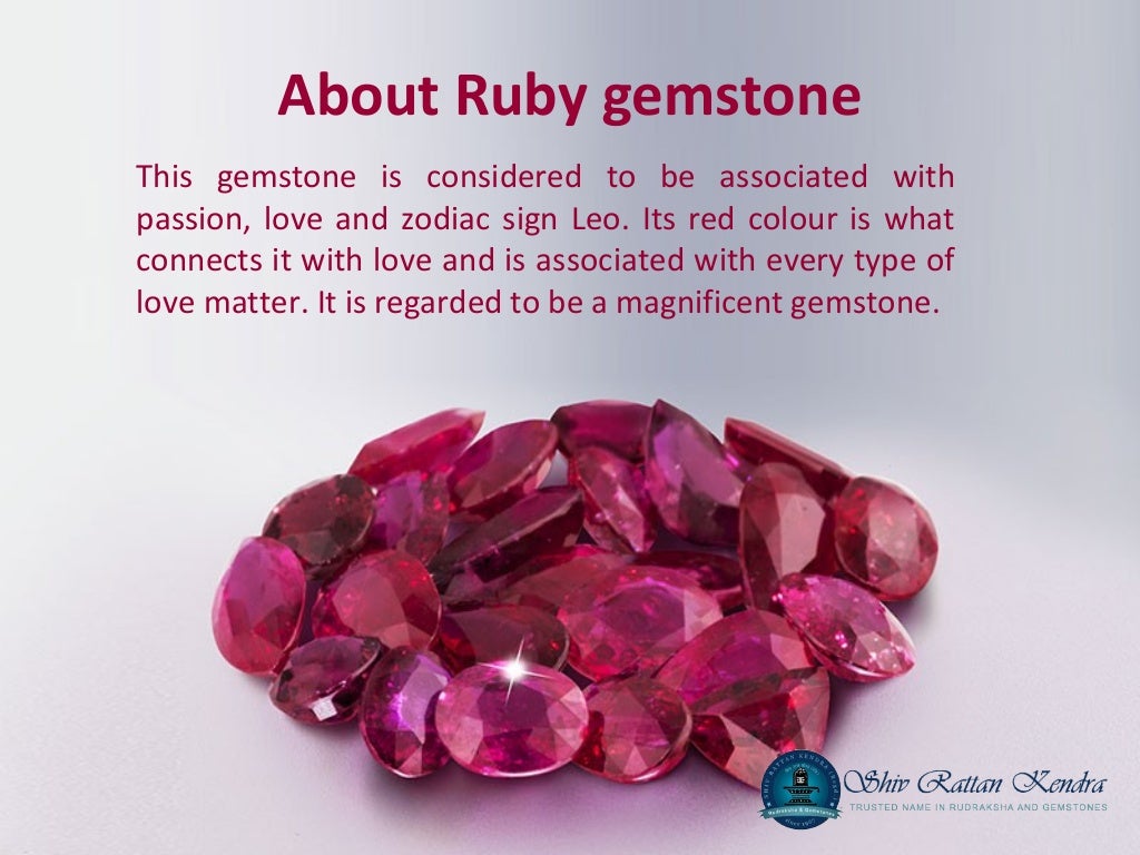 Getting to know about the features and benefits of Ruby gemstone