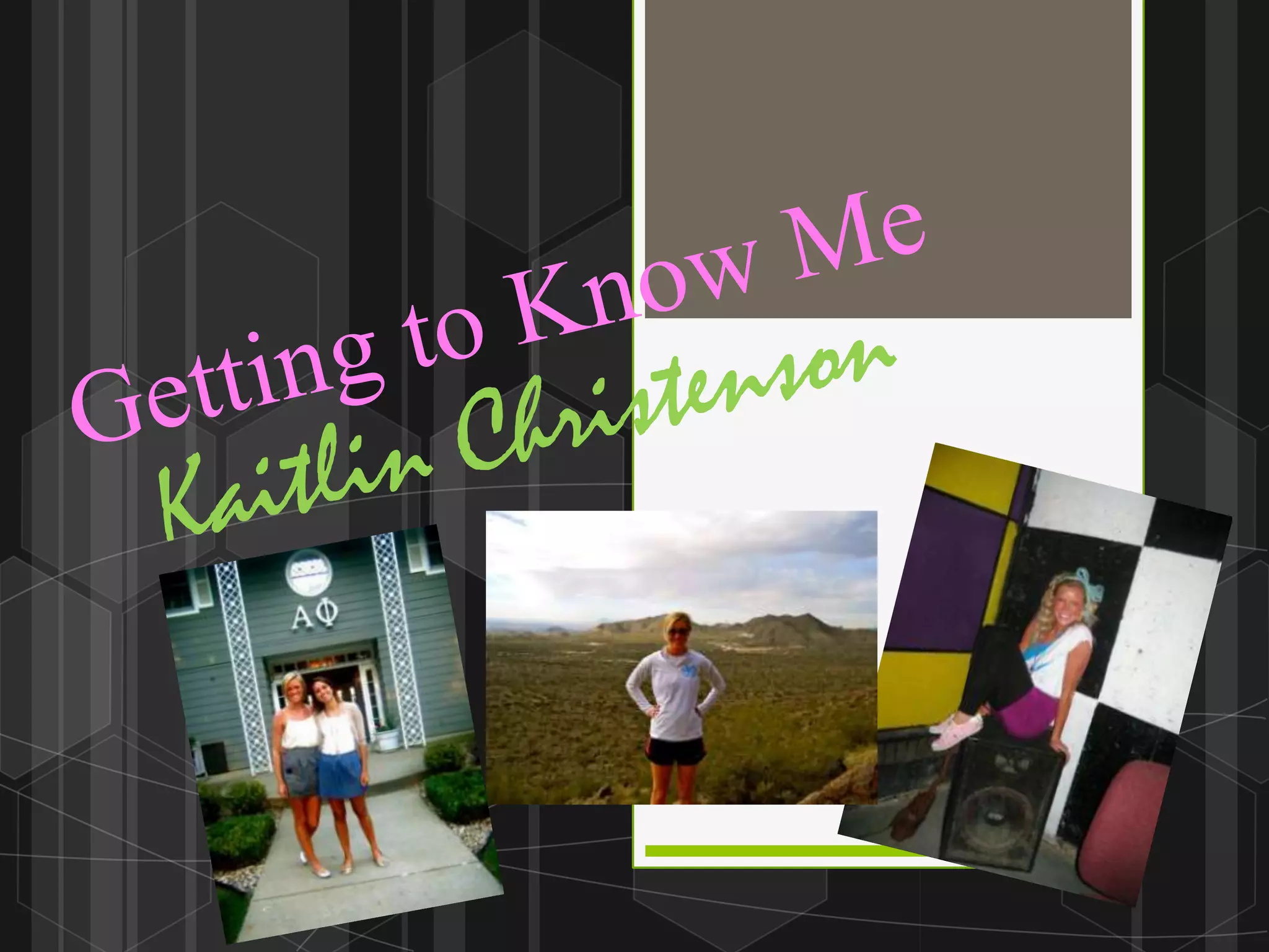 Getting to know me | PPT