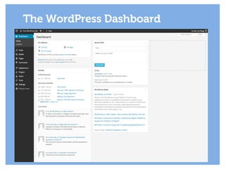 The WordPress Dashboard
 