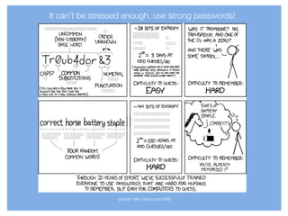 source: http://xkcd.com/936
It can’t be stressed enough, use strong passwords!
 