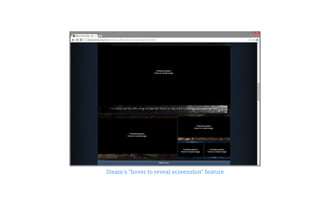 Steam's "hover to reveal screenshot" feature
 