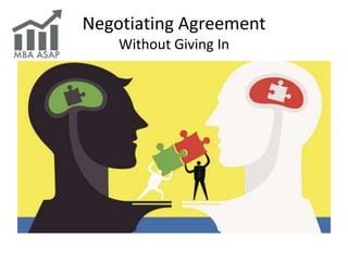Negotiating Agreement
Without Giving In
 