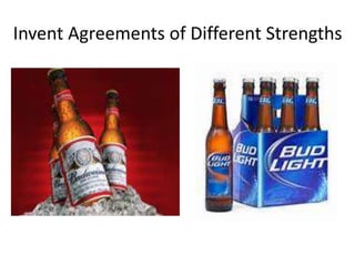 Invent Agreements of Different Strengths 
 