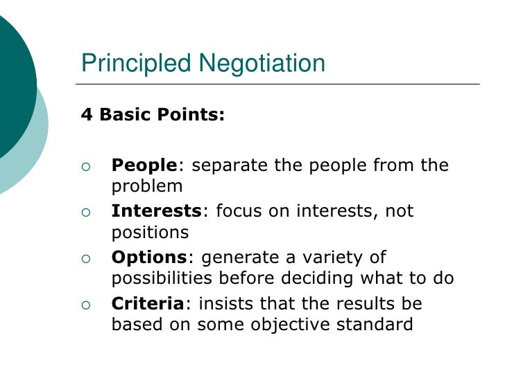 principled negotiation