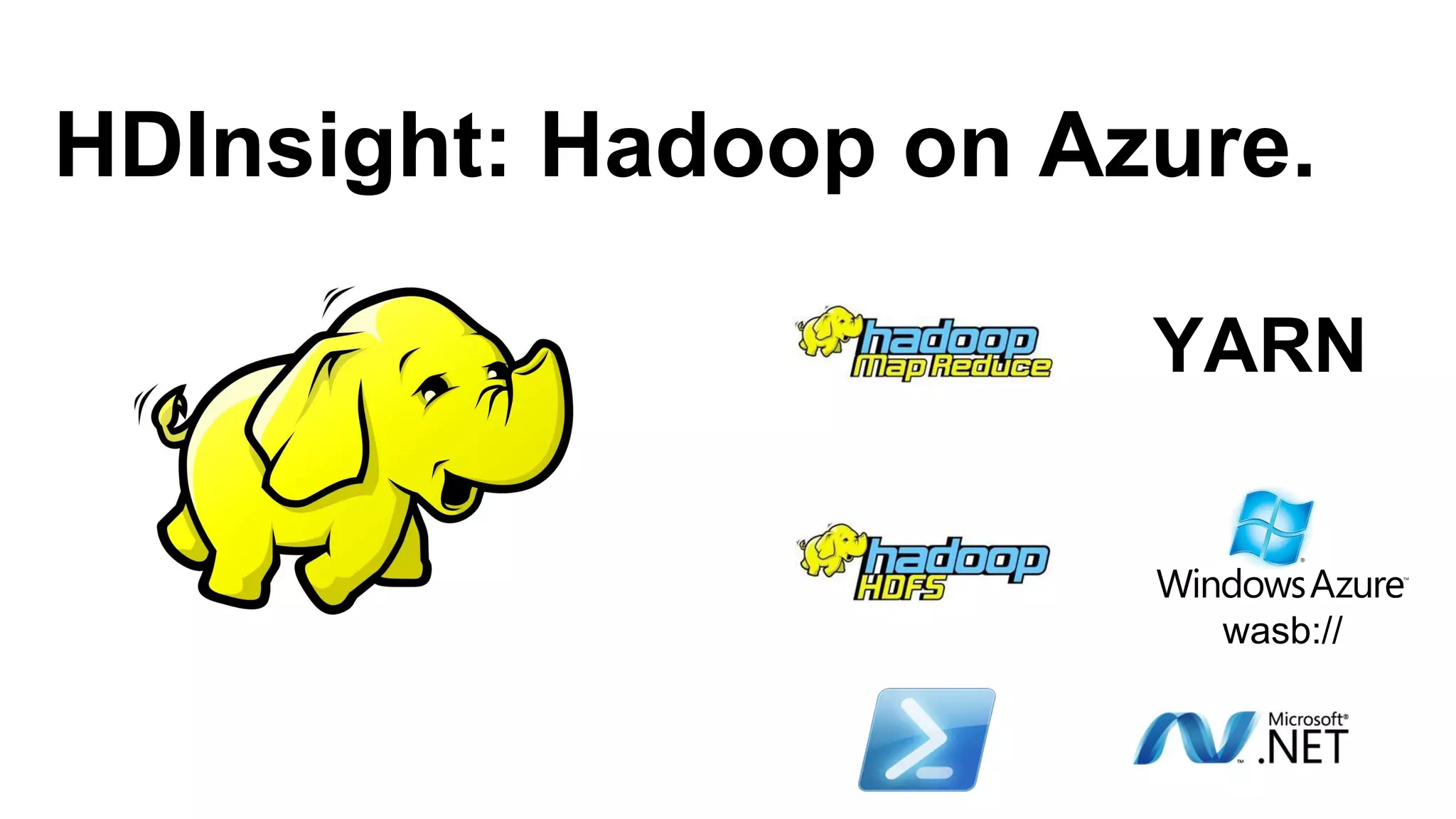 wasb://
YARN
HDInsight: Hadoop on Azure.
 
