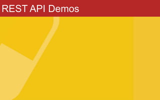 REST API Demos
 