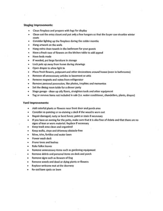 Getting your home ready to sell checklist | PDF