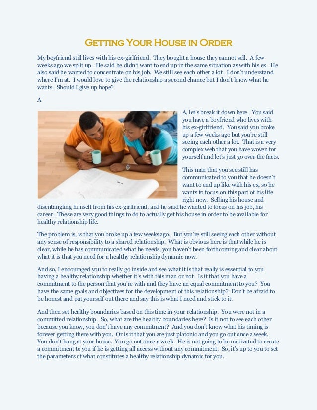 Getting Your House in Order