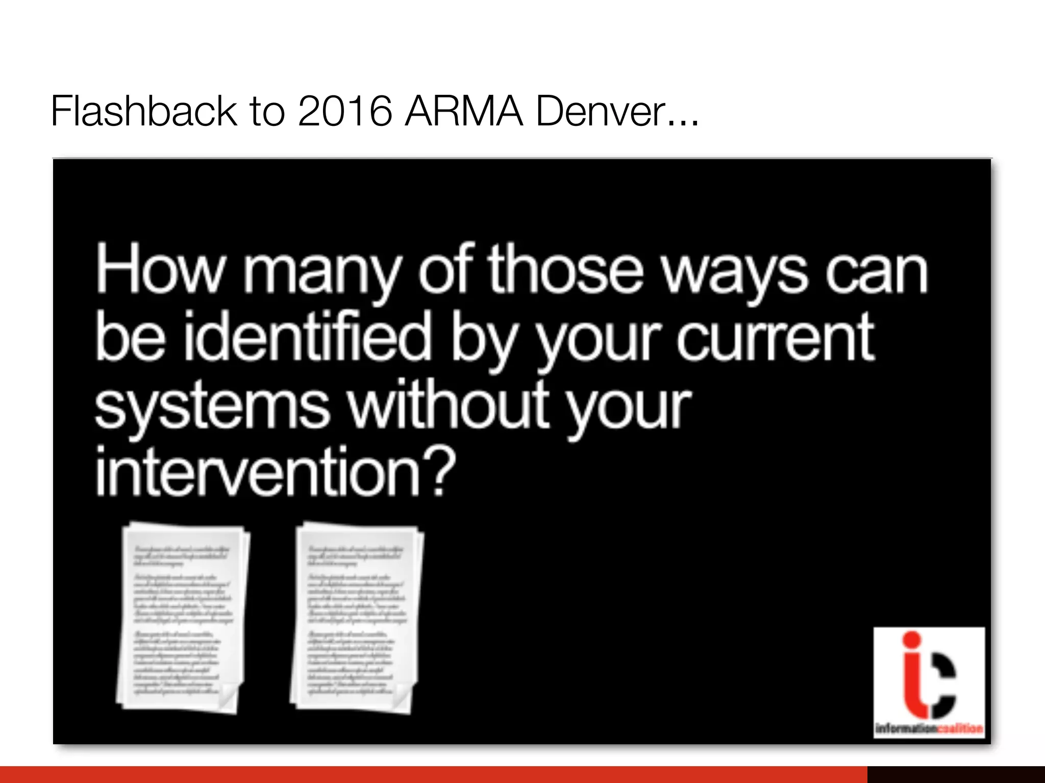 Flashback to 2016 ARMA Denver...
 