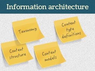 Information architecture
 