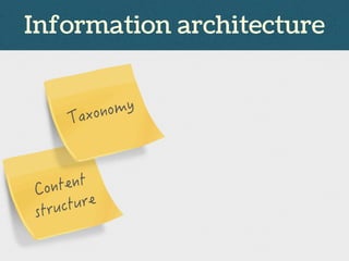 Information architecture
 