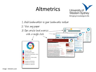 Altmetrics 
Image – Almetric.com  