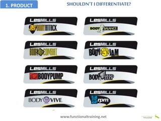 1. PRODUCT SHOULDN’T I DIFFERENTIATE?
www.functionaltraining.net
 