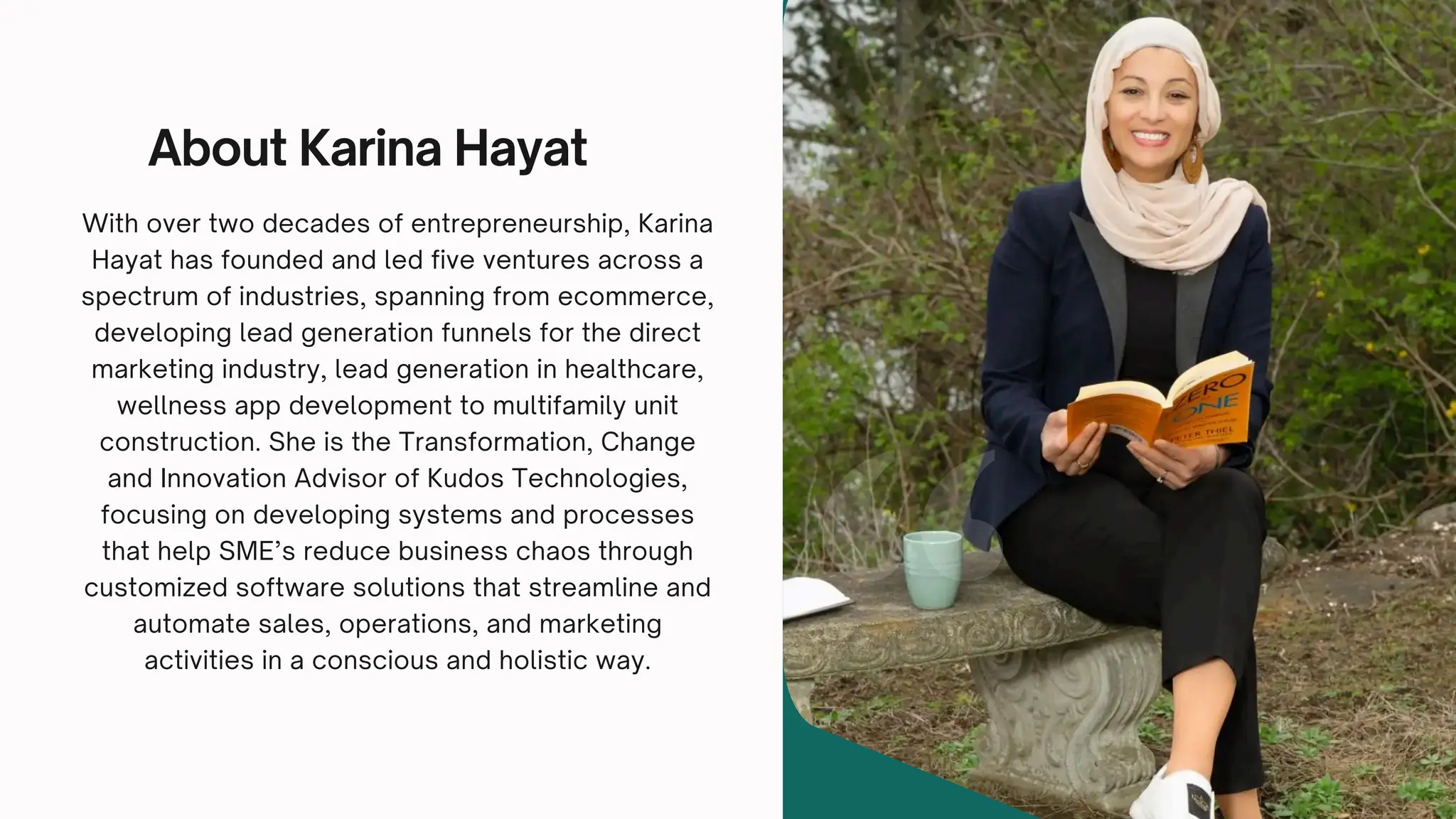 Karina Hayat - Award-Winning Entrepreneur & Philanthropist | PPT | Free 