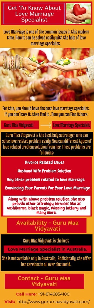 Get to know about love marriage specialist