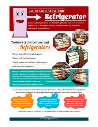 Get to know about your refrigerator.