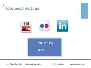 +

Connect with us!

Read Our Blog!
[Click here]

495 Cooper Road Suite 125, Westerville, OH 43081

(614) 898-8300

www.columbusck.com

 