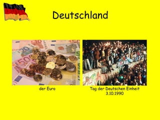 Deutschland der Euro Tag der Deutschen Einheit 3.10.1990 