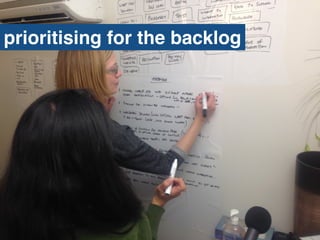prioritising for the backlog
 
