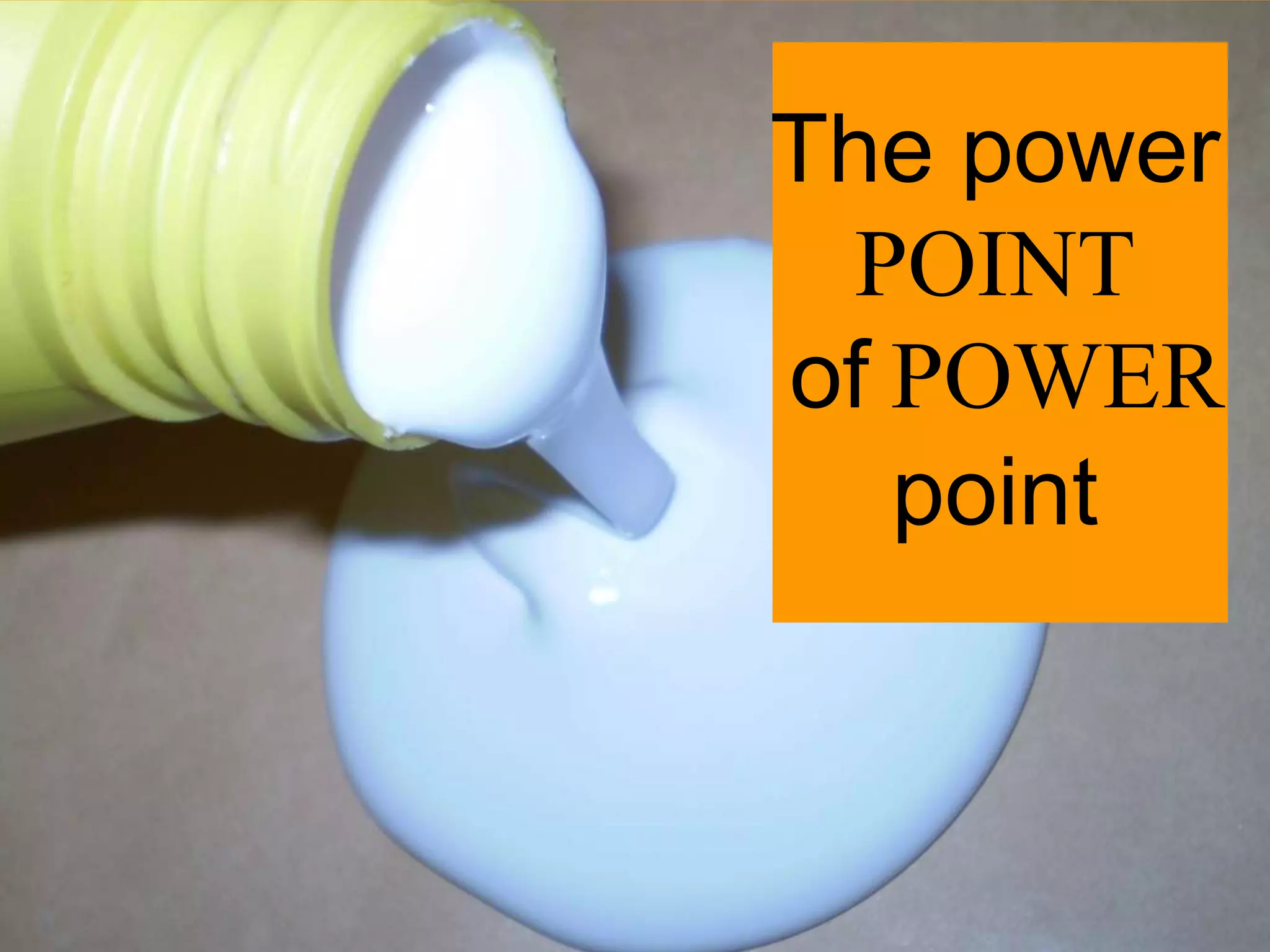 The power
POINT
of POWER
point
 