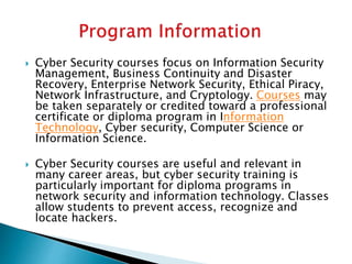 classes to take for cyber security