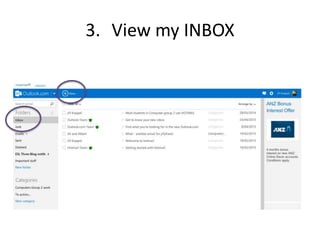 3. View my INBOX