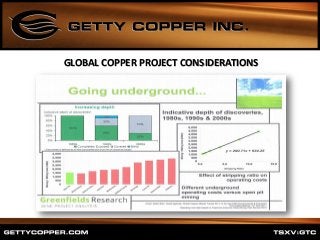 GLOBAL COPPER PROJECT CONSIDERATIONS
 