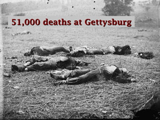 51,000 deaths at Gettysburg

 